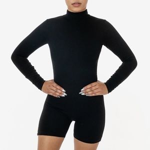 Long Sleeve Ponte Biketard by Los Angeles Apparel